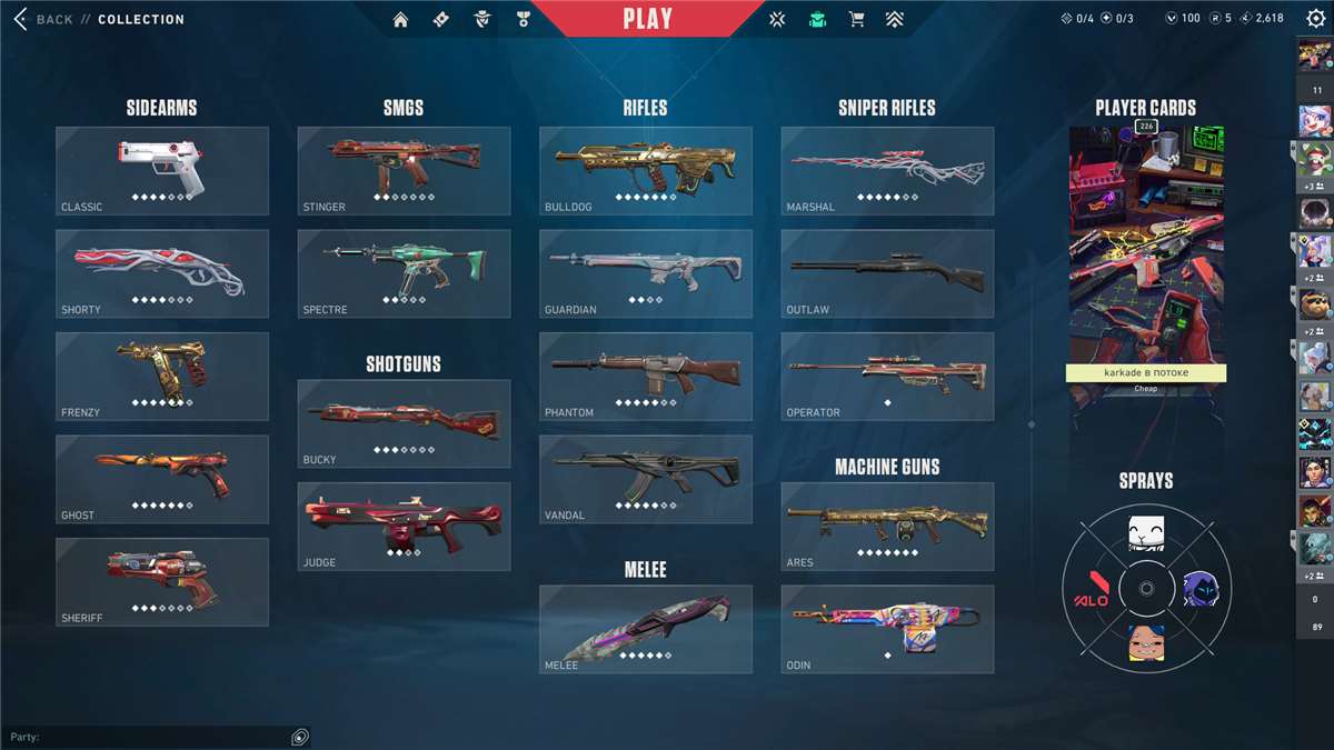 продажа аккаунта к игре Valorant